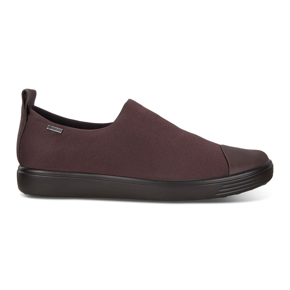 Slip On Mujer - ECCO Soft 7 Sneakers - Marrom - LTV583629